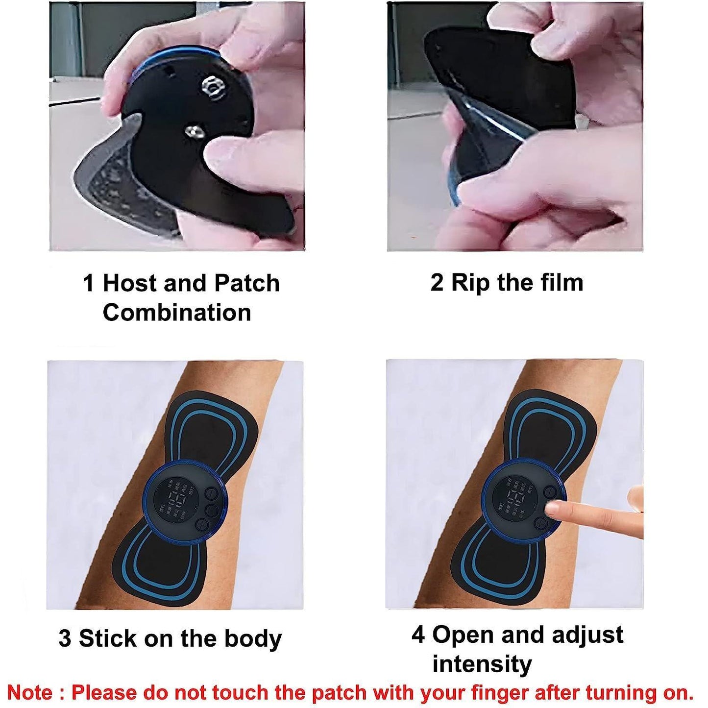 Reusable EMS Bioelectric Acupoints Massager Pad